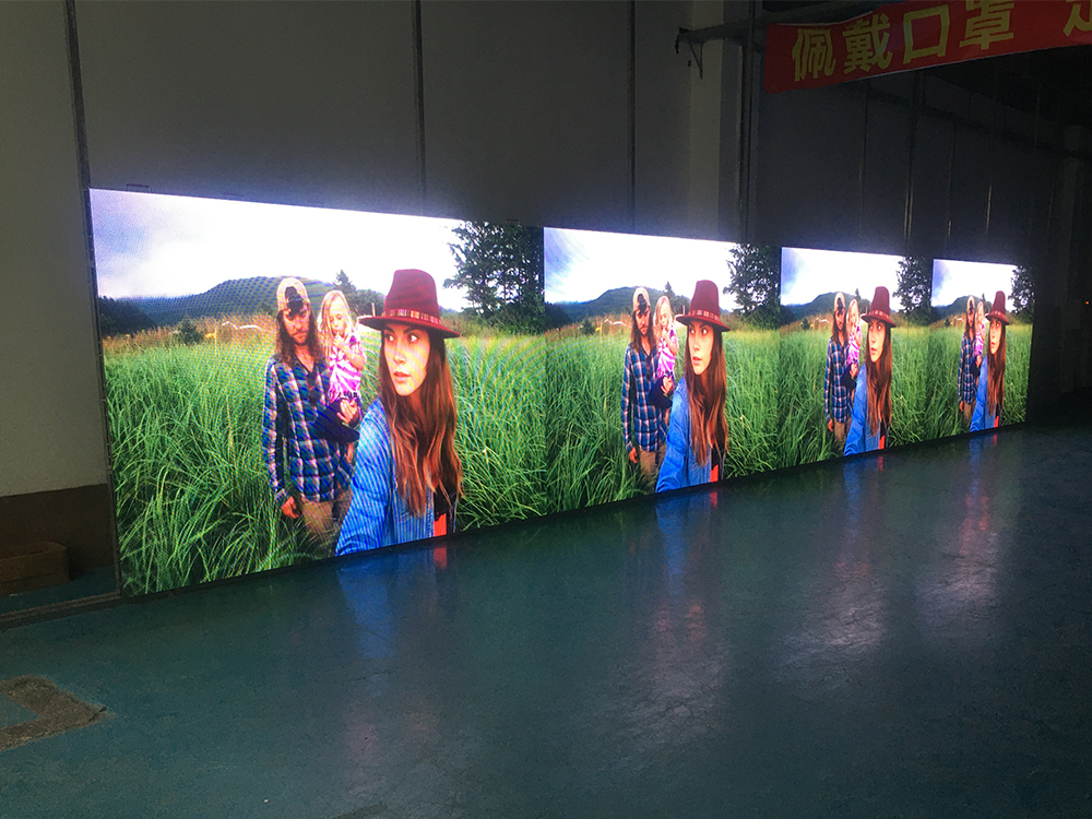 P3.91 Indoor LED Screen, Die Cast Aluminum Cabinet 1000x500mm, 2x3m, 4 Sets